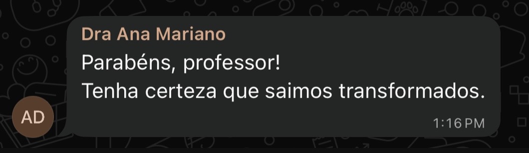 Depoimento de Dra Ana Mariano