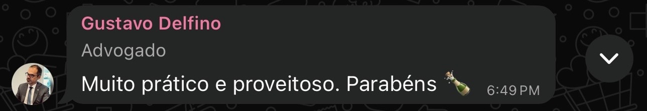 Depoimento de Gustavo Delfino, Advogado