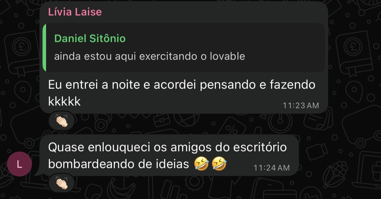 Depoimento de Lívia Laise e Daniel Sitônio